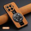 For Xiaomi 17T Pro Case New Advanced Luxury Leather For Magsafe Magnetic Bracket Non-slip Back Cover For Xiaomi 17T Shell Bumper