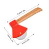 Wood Handle Pizza Cutter Stainless Steel Axe Rotating Blade Home Kitchen Single Wheel Cutting Tool Waffle Cookies Cake Cutting