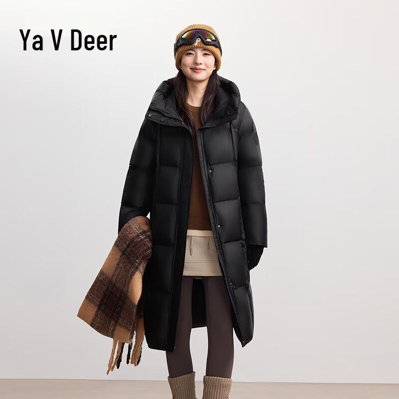 

Женский длинный пуховик Yalu с капюшоном для зимы XL