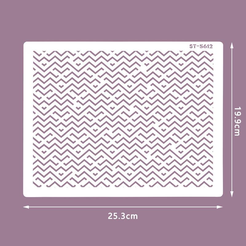 Cake Printing Template, Hollow Plastic Spray Pattern Mold, DIY Powder Sieve, Baking Decoration, Cake Lace Mounting Tool