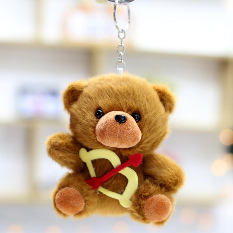 New Bear Doll Doll Plush Pendant Cute Couple Bag Keychain Hanging Decoration Children Comfort Toys