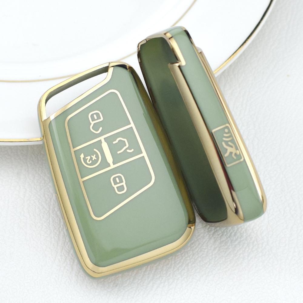 

Чехол для ключей с 5 кнопками, брелок для VW Golf Polo Tiguan Atlas для Skoda Superb Kodiaq Octavia Karoq для SEAT Ateca Leon 2018 2019 зелёный