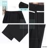 SAINT MARANT SL2420 Fashion Casual Banded Wide Leg Casual Pants with High Long Office Four Seasons Women's Belt, Waist, Black, Slacks, Suit, Stylish,