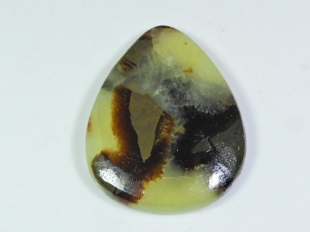 AA++ Natural Yellow Septarian Designer Oval Cabochon Loose Gemstone 31X41MM ET-49