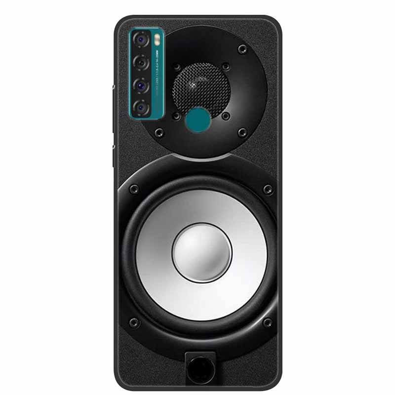 For TCL 20 SE Case Luxury Silicone TPU Soft Cover Phone Case For TCL 20 SE T671H Cartoon Funda Colourful Capa Shockproof Coque