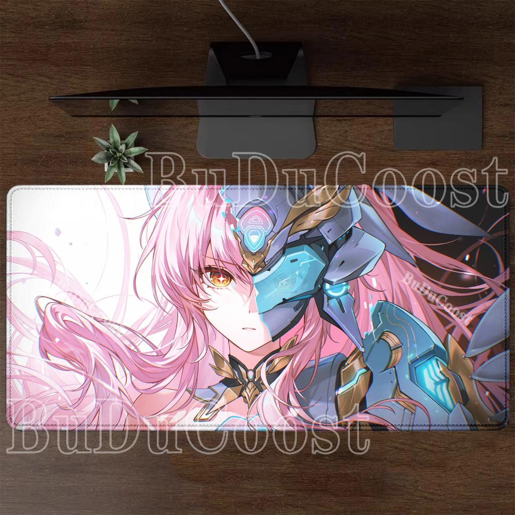 Gaming Wuthering Waves Aemeath Mouse Pad Anime Kawaii Girl Keyboard HD Printing Overlock Mousepad PC Office Accessories Desk Mat