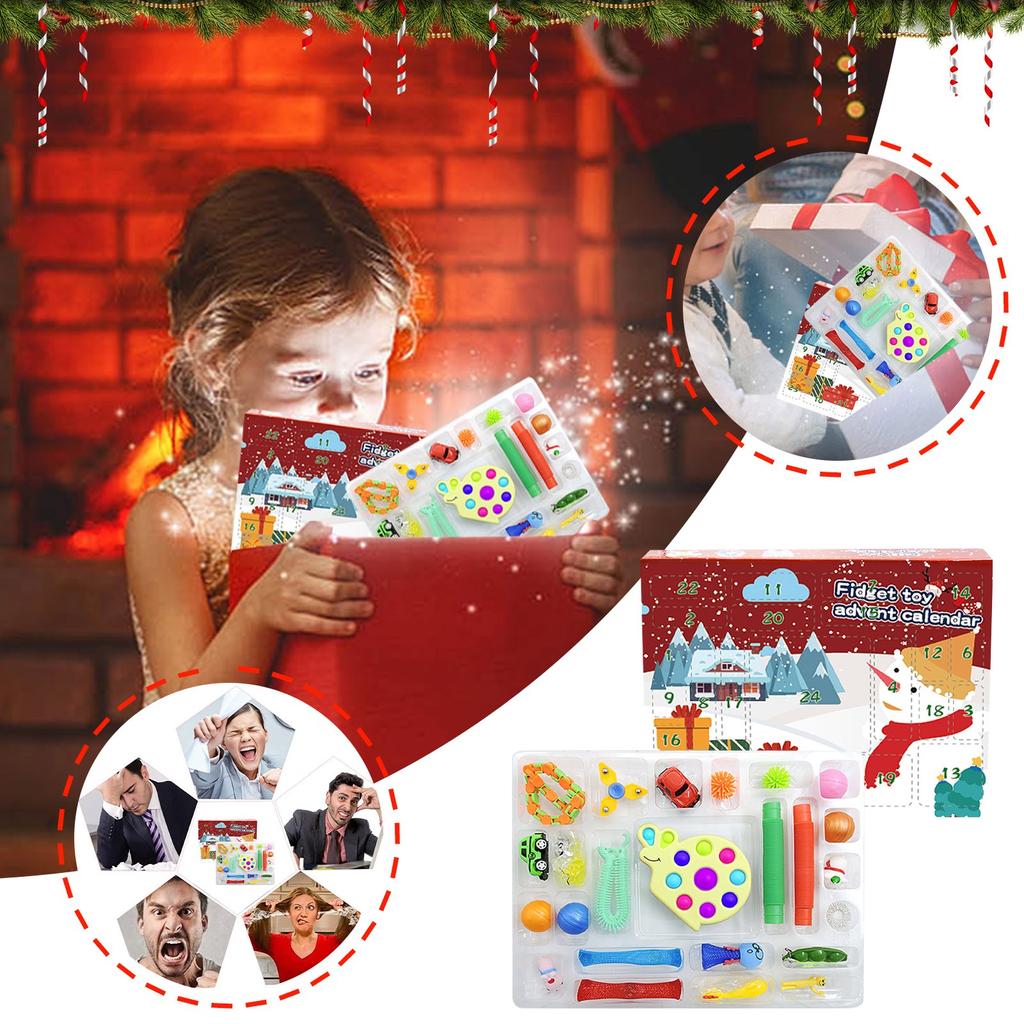 Christmas Countdown Calendar 24 Days For Children And Adults To Ease Anxiety  Toys