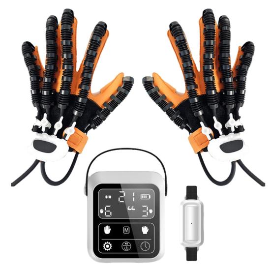 Smart Rehabilitation Robot Glove for Stroke And Hemiplegia 5-Finger Hand Therapy Trainer with LED Display Mirror Training Stroke Glove