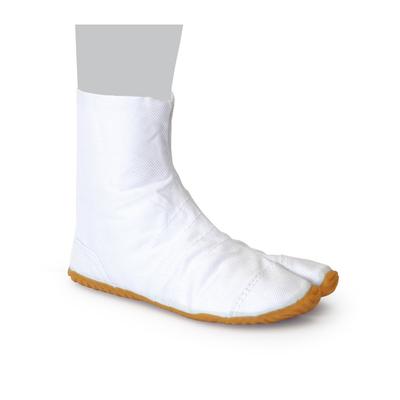 Shokai-do Children's Festival Tabi (Traditional Japanese Socks) with Velcro Closure, M-20, White, 22.0cm