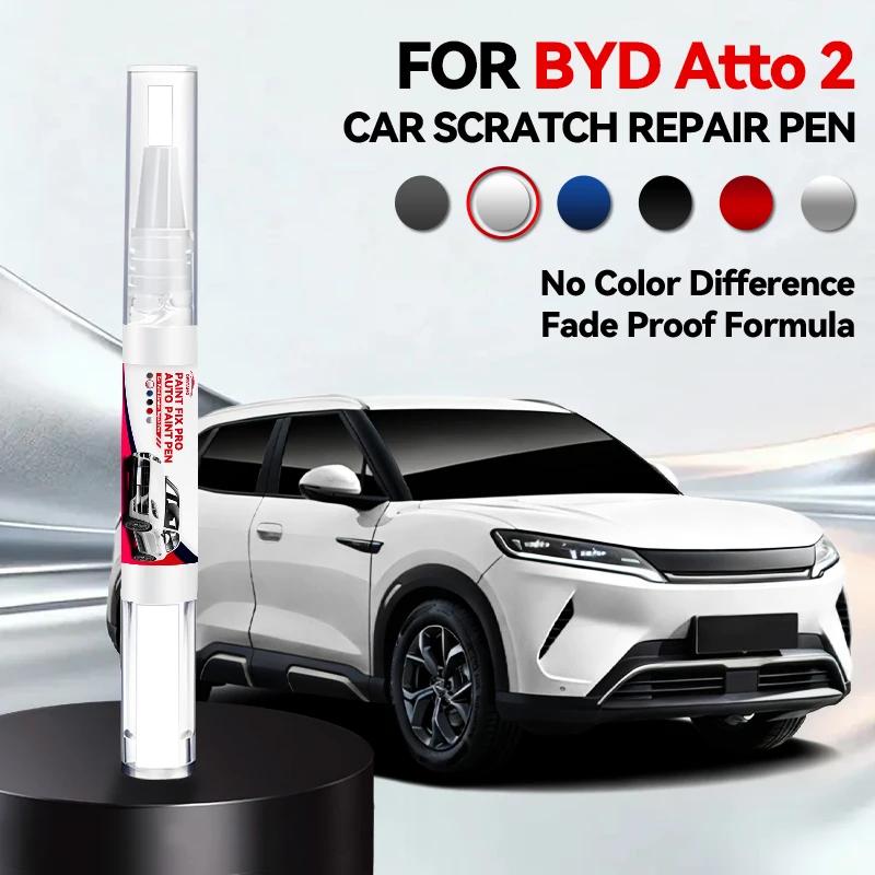 Auto Speziell für BYD ATTO 2 Autolack Reparaturstift Ausbesserungs Kratzerentferner DIY Autozubehör Weiß WAC Grün HCJ Grau Rosa 12