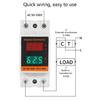 Rail Mount  Voltages & Current Meter with High Brightness LED Power Consumption Analyzers Device for Clear Readings