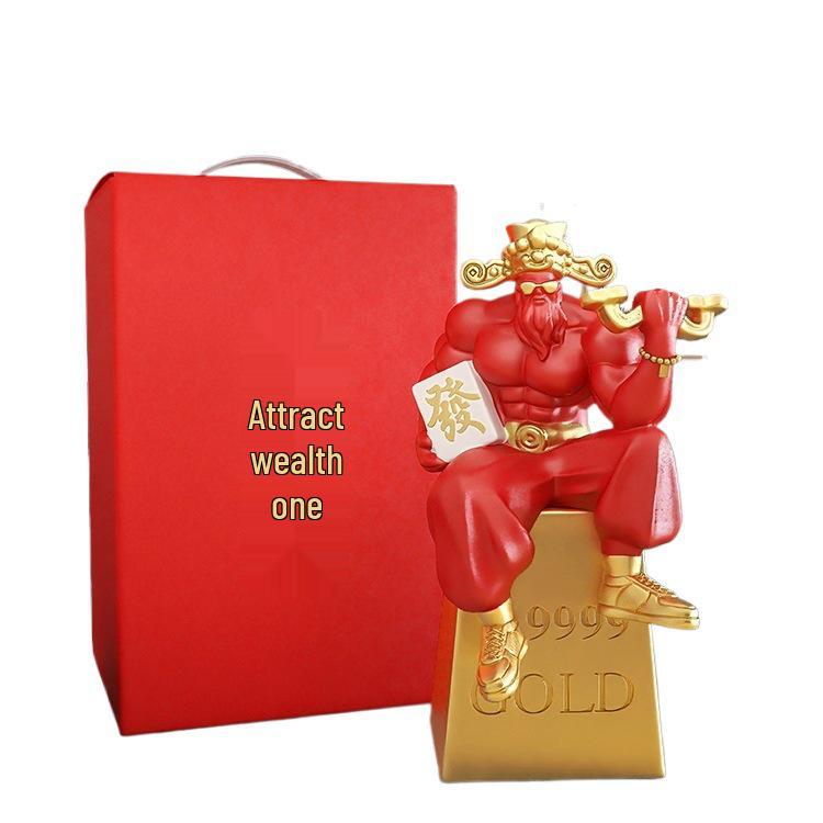 Muscle Grandpa Figurine: Gym-Themed Birthday Gift & Office Decor