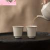 2pc/set Retro Grass Wood Ash Ceramic Tea Cups Tasting Master Cup Personal Meditation Cup Smelling Cup Mugs Kung Fu Teasets 30ml