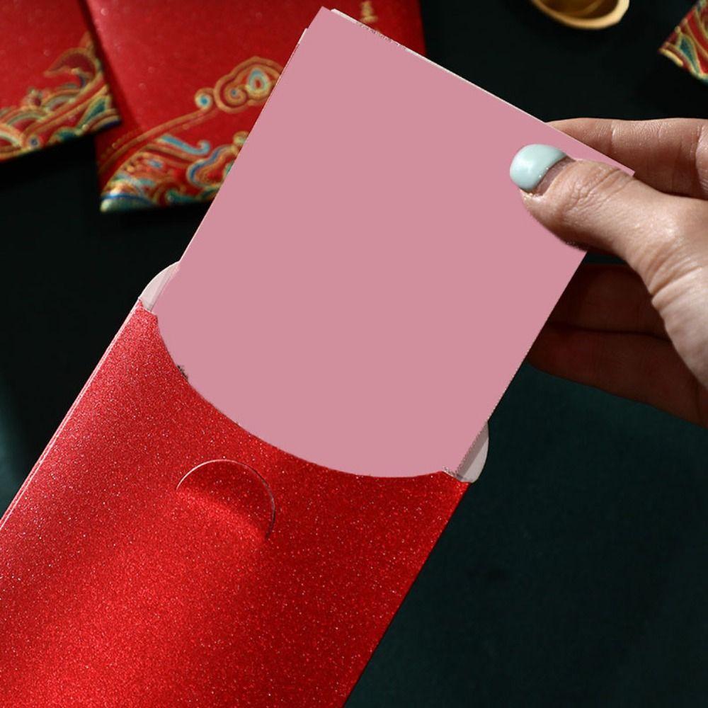6PCS Chinese Style Chinese Red Envelope Red Pocket Luck Money Bags Money Pocket  Chinese New Year