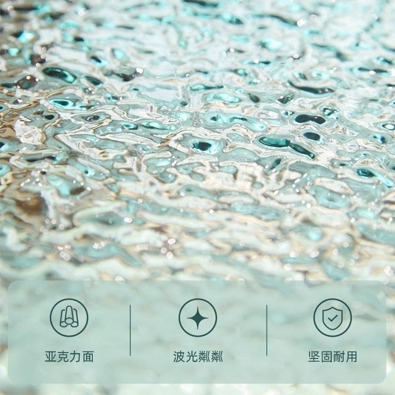 Acrylic Side Table Low Table Plywood Rectangle Top Stainless Steel Frame Small Home Decoration Wire Base Small Table