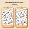 1 Set Children'S Gift Visual Tracking Focus And Attention Training Card Color And Number Recognition Ideal Memory Improvement