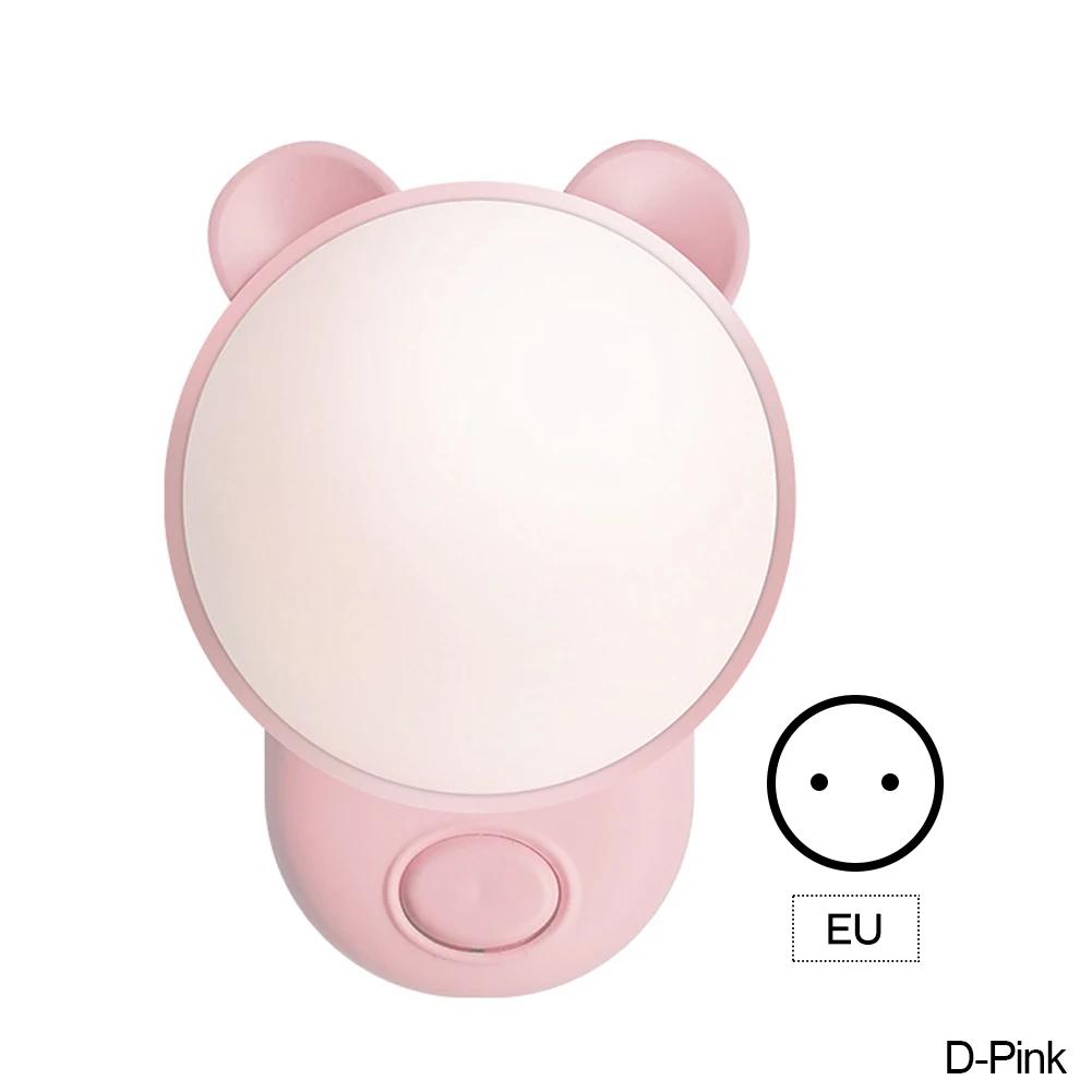 LED Night Light Bedsides Lamp Night Light EU US UK Plug Lamp Gift For Home Bedroom Kitchen Children Corridor Cute Night Lamp