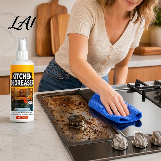 Środek do czyszczenia okapów Grill Spray Mocny odtłuszczacz do kuchni Skutecznie Łatwy w użyciu Spray Usuwa plamy Odtłuszczacz do rusztów grillowych Piekarników