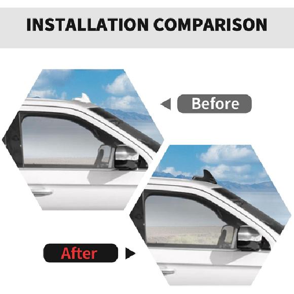 Carbon Fiber Car Top Roof Antenna Panel Cover Trim Decor For Ford Expedition 22+