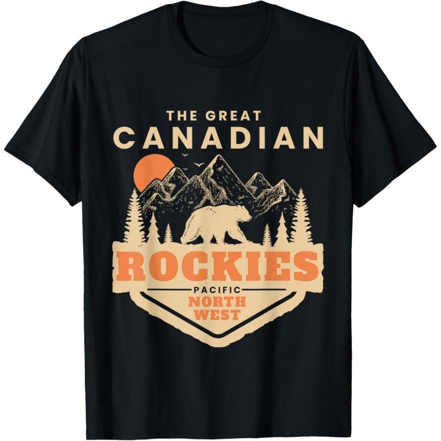 The Canadian Rockies Mountain Canadian National Park Vintage T-Shirt S