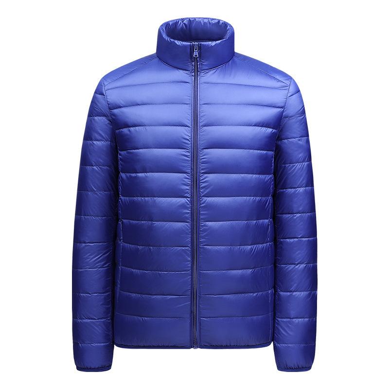 Autumn and Winter Men and Women with The Same Section of 90 Velvet Light Down Jacket Loose Stand Collar Couple Paragraph Jacket