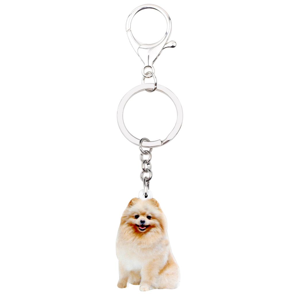 pomeranian keyring