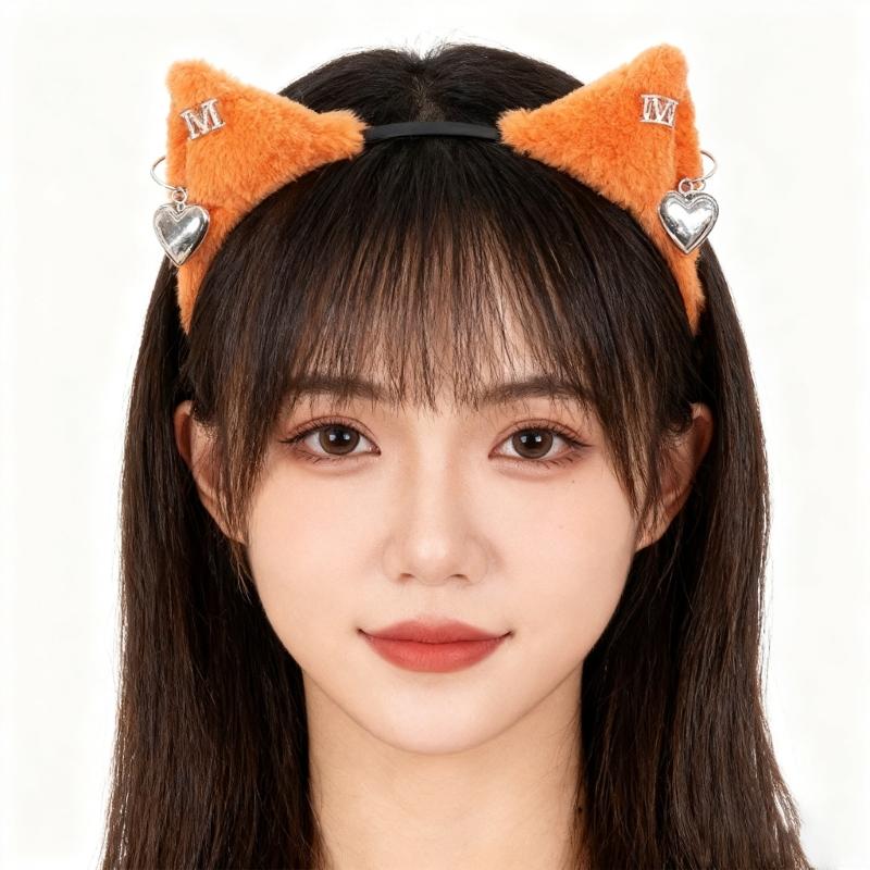 Realistic Cosplay Foxes Ears Hairband Lightweight Headband Comfortable Design For Halloween Stage Performances Daily Use