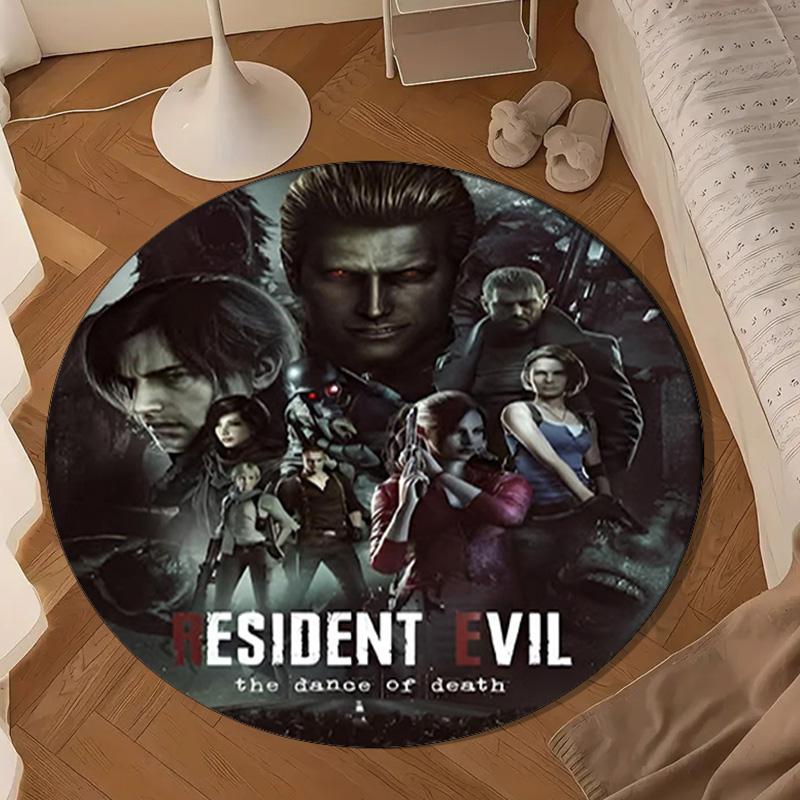 Survival Horror Saga Round Rug for Livingroom,Bedroom, Palyroom, Chair Rug, Area rug, Circle Carpet, Large Size Decor Fan Christmas gift