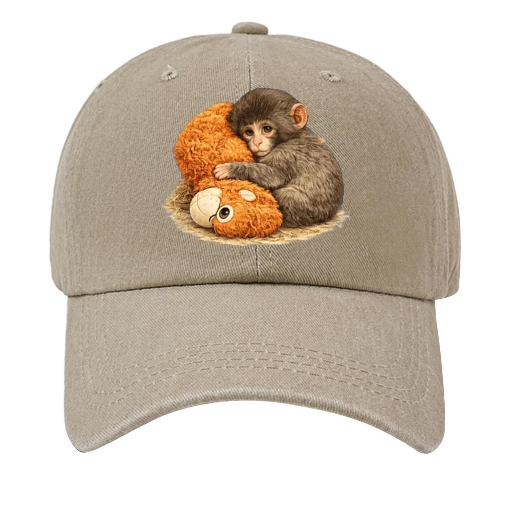 Baseballkappe aus gewaschener Baumwolle mit bedruckter Distressed Soft Top Denim-Hut für Männer, Europäischer und Amerikanischer Retro-Hut