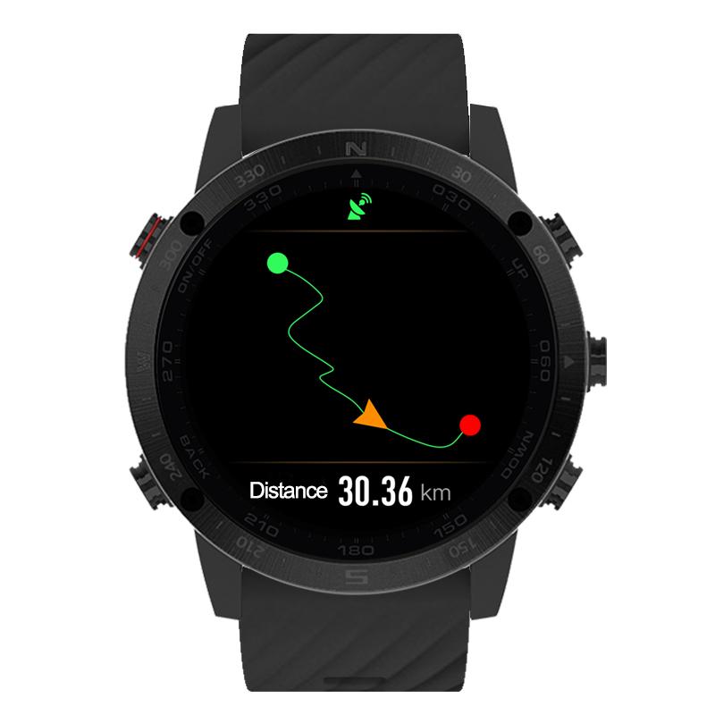Sunroad High-performance GPS Sports Watch Route Navigation Fitness Tracker Triathlon Running Swimming Cycling Climbing Hiking