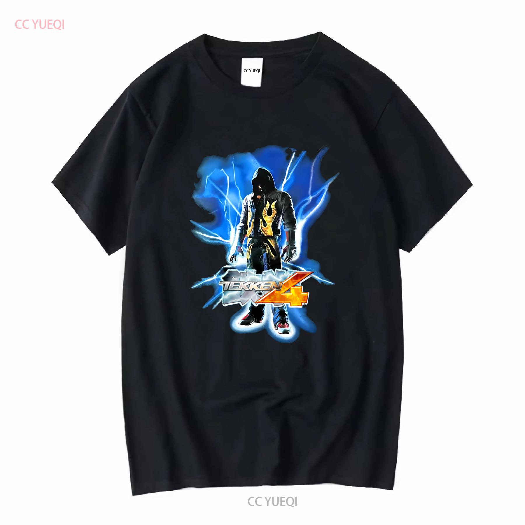 

VINTAGE NAMCO TEKKEN 4 PROMO T SHIRT SIZE XL 2001 GAMING vintage Washed homme Unisex fashion Stretched streetwear M чорний