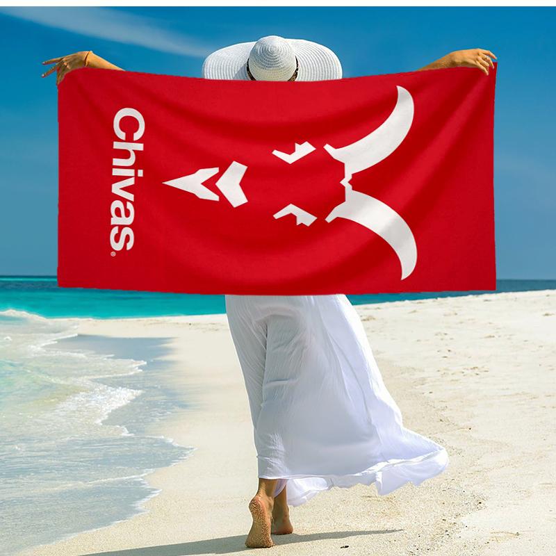 Tapis de plage USA FC Mode: Idéal pour les aventures estivales Doux, absorbant et à séchage rapide, convient pour la natation et le bain