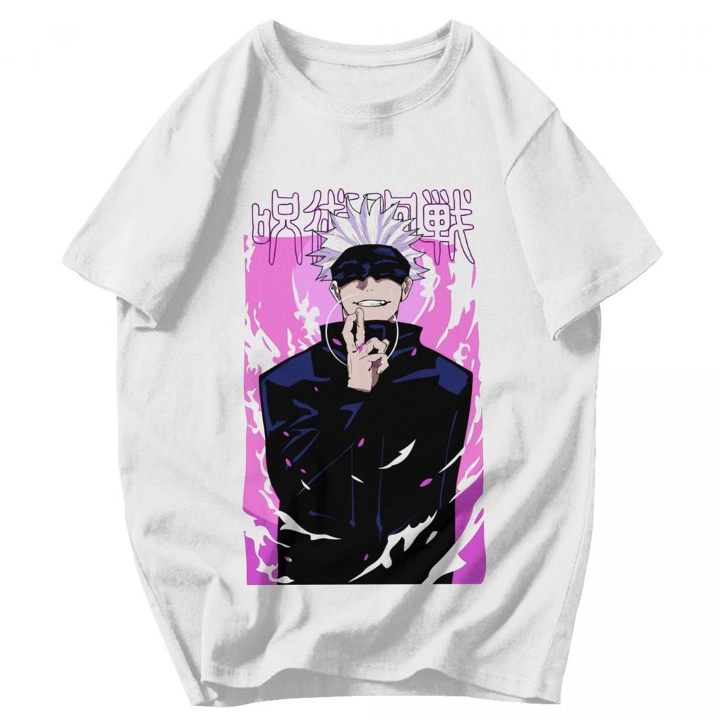Men T Shirt Anime Jujutsu Kaisen Satoru Gojo Vintage Funny Gifts Y2K Graphic Anime Unisex Clothes T Shirts