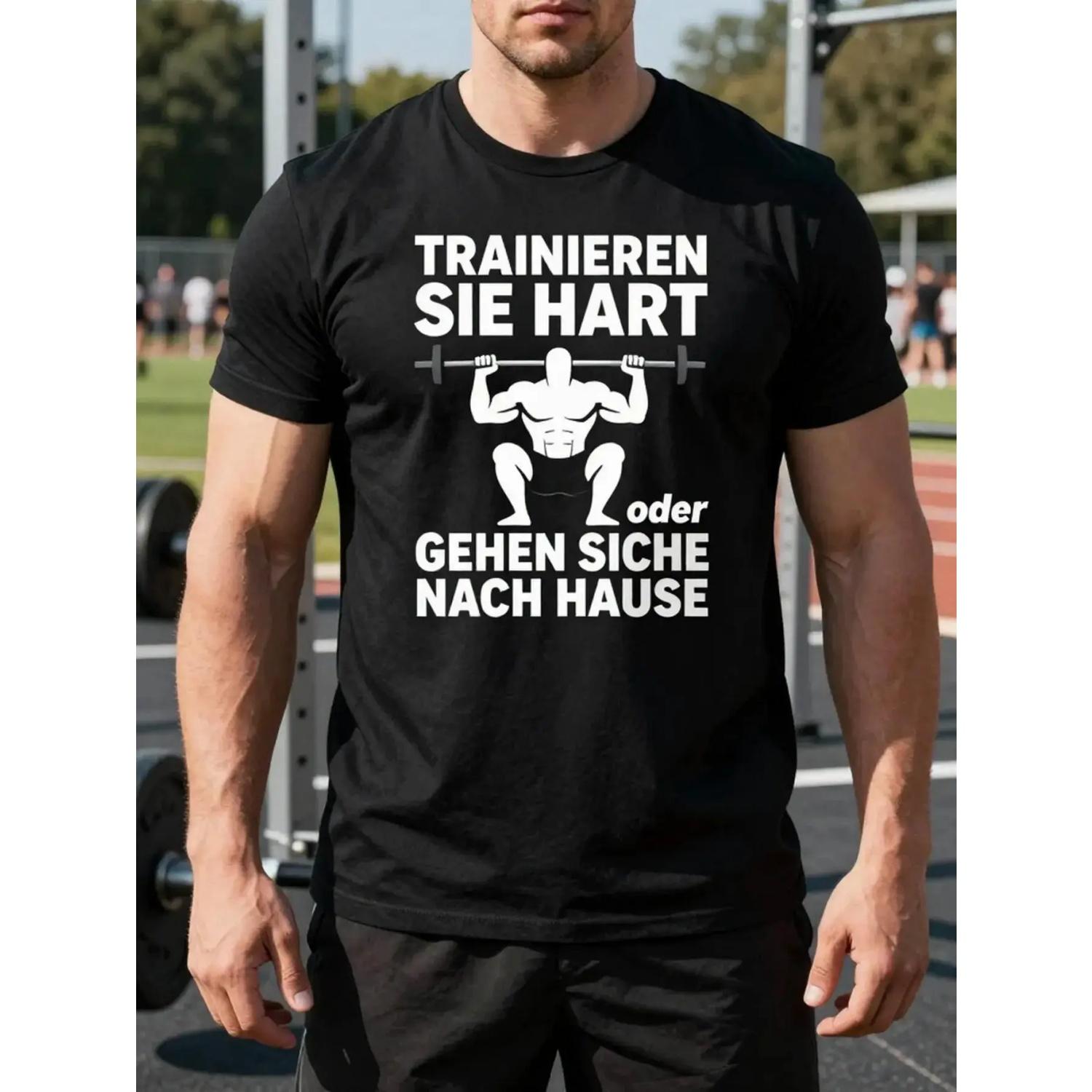Muscle Man Black Cotton TShirt Athletic Casual Gym Workout S чёрный