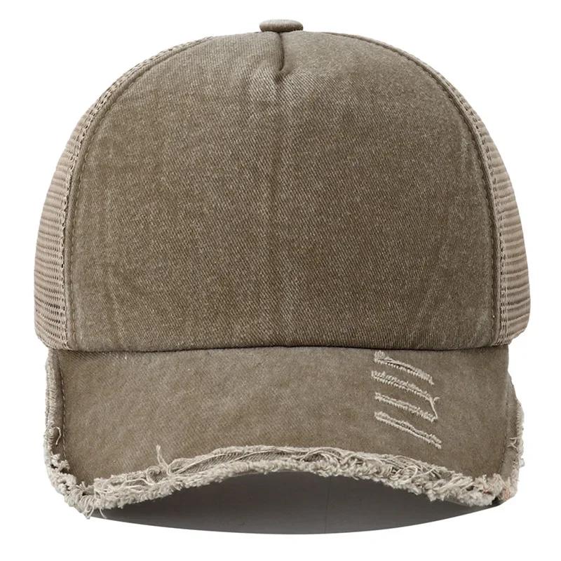 2024 New Summer Women's Black White Pink 5 Panel Baseball Cap with Breathable Mesh Trucker Snapback Hats for Men Women Gorros