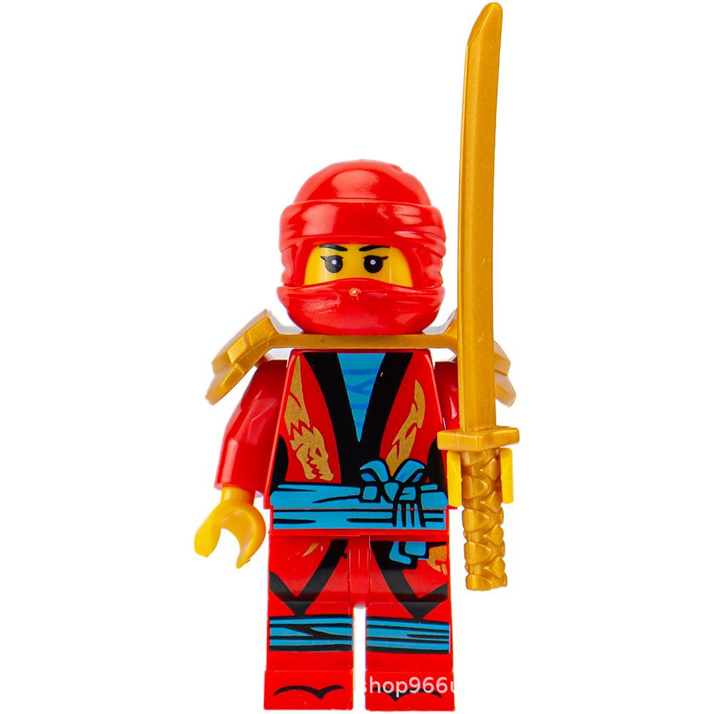 Ninja Warrior Superhero Doll With Weapon Single Building Block Assembly Toy