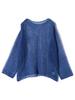 Ships for Women Knitted Mohair Mesh Hand One Size Pullover, Washable, Women's, 316040616, Blue,