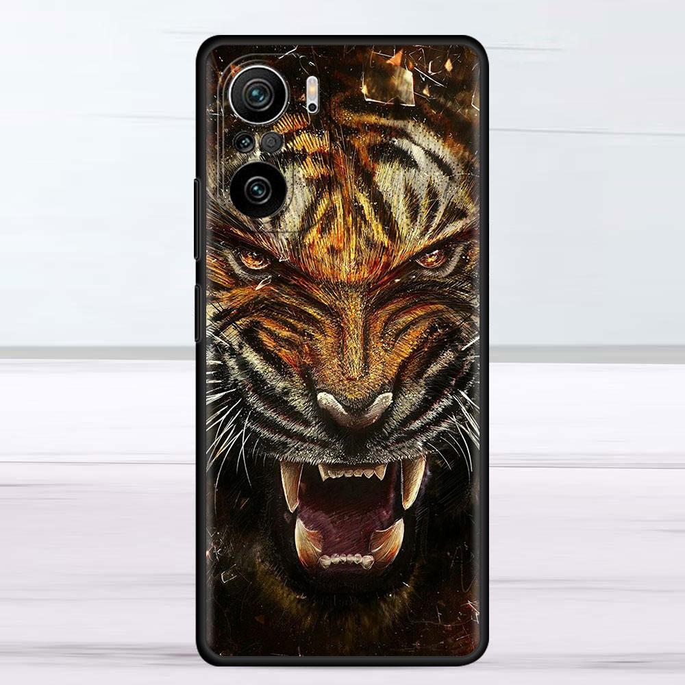 Hülle für Xiaomi Redmi Note 11 9S 10 9 8 7 9A 9C 9i K40 8T 10C 9T K50 Silikon Handyhülle Löwe Wolf