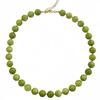 Green grape natural stone necklace, versatile and fashionable