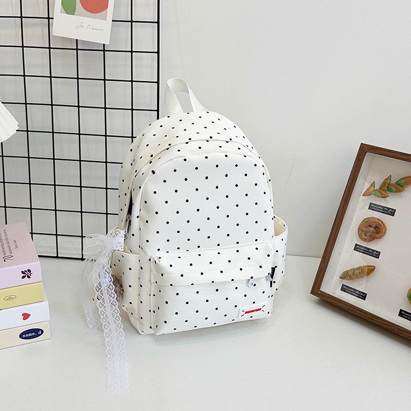 

Рюкзак с цветочным принтом и бантом для студентов – Средняя школа, Старшая школа, Колледж – Стиль Харадзюку, Дорожная сумка на двойном плече.