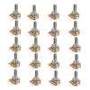 Hailege Set of 20 WH148 Single Joint Potentiometers 10K B10K Variable Resistors 15mm Shaft 3Pins 10K Ohm Potentiometers