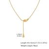 Accessories, Stainless Steel Glossy Water Drop Y-Shaped Necklace, Minimalist Versatile Ladies Collarbone Chain 2719