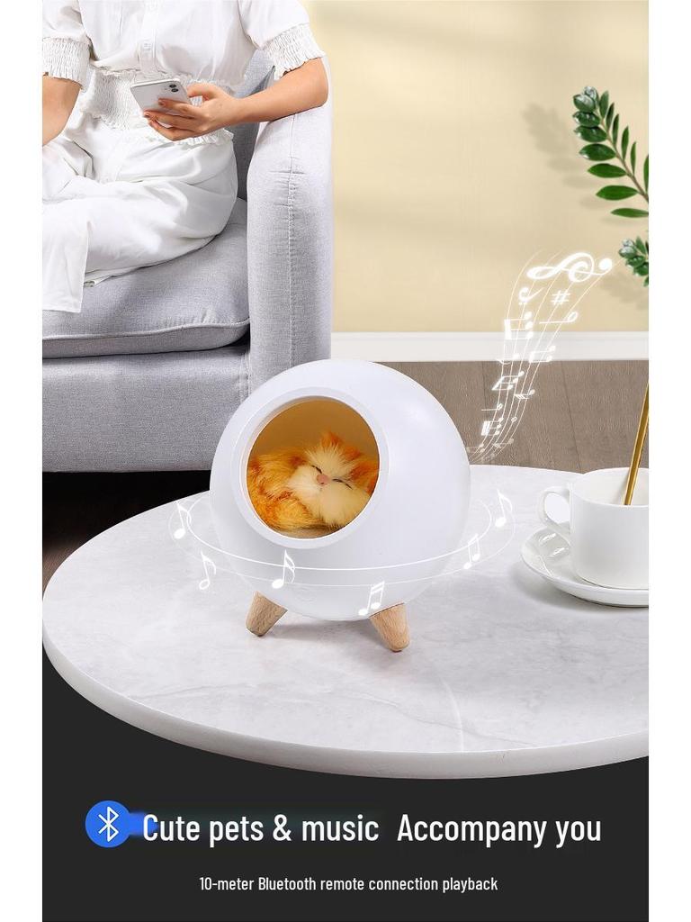 Kreatives Katze Atmosphäre Nachtlicht - USB Wiederaufladbar, Kinder Touch Nachttischlampe