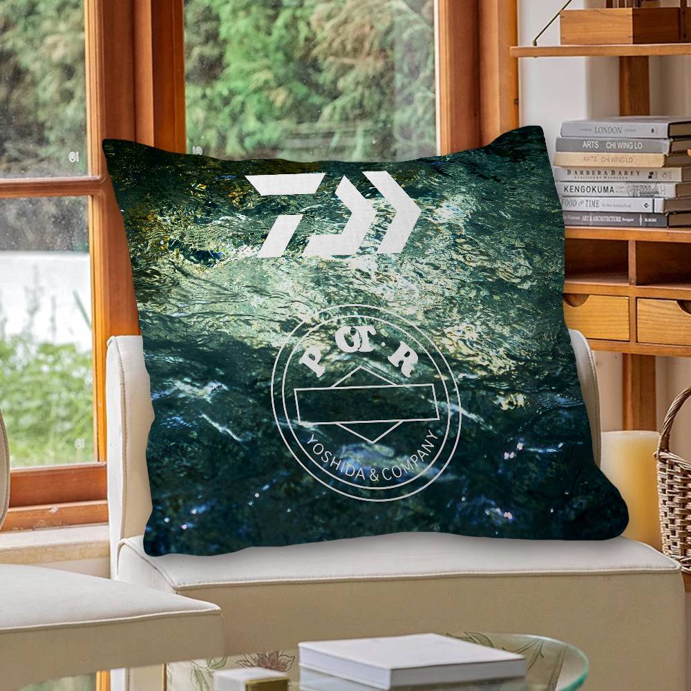 D-Daiwa-A F-FishingS LOGO Personalized Pillow Cover Kids Bedroom Wild Party Decor Pillowcase kid Birthday shower Gift