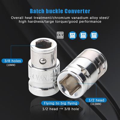Durable Impact Socket Converter with Hex Shank Bits, Essential for Repair and Replacement Tools.