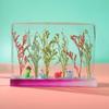 3PCS Base Dropper Mold Dried Flower Ornament Specimen Rectangular Base Box Silicone Mold