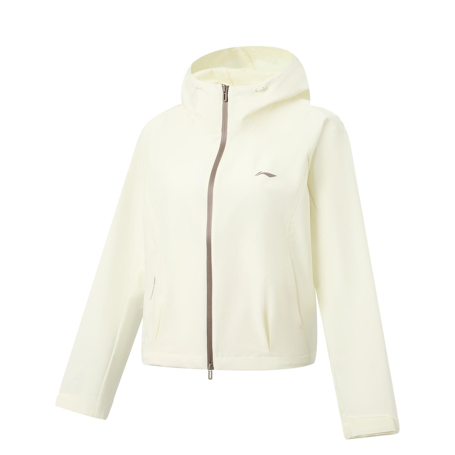 

Li Ning Fitness Series Hooded Letter Logo Stitching Windbreaker Women outerwear AFDW738-1 XXL