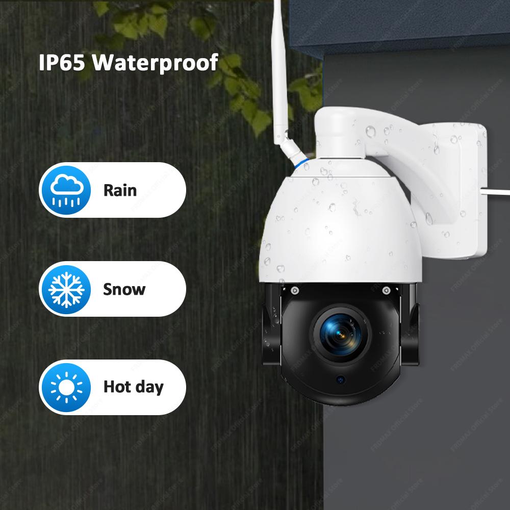 4K 8MP PTZ IP Outdoor 50X Zoom WiFi Surveillance Camera 120M IR Distance Security Protection Metal Shell Smart CCTV Cam