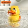 Children's 8-Piece Bath Toy Set: Yellow Duck, Net Scoop, Clockwork Duck, Water Spray Gun, and Shower Toys
