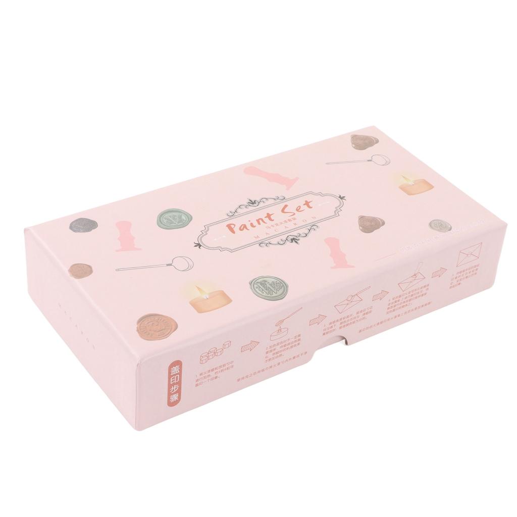 Wax Stamp Kit Retro Removable Handle Pattern Wax Stamp Sealing Kit for Envelope Invitation